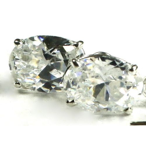Cubic Zirconia (CZ), 925 Sterling Silver Threader Earrings, SE003