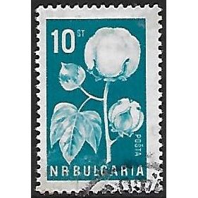 Mi 1527: 10 st. turquoise-blue Agricultural Products: Cotton.