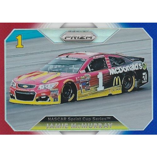 2016 Panini Prizm Racing Jamie McMurray RED White & Blue Prizm #53