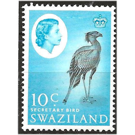 Swaziland 1962 SG98 10c Black & Light Blue Mounted Mint . ..