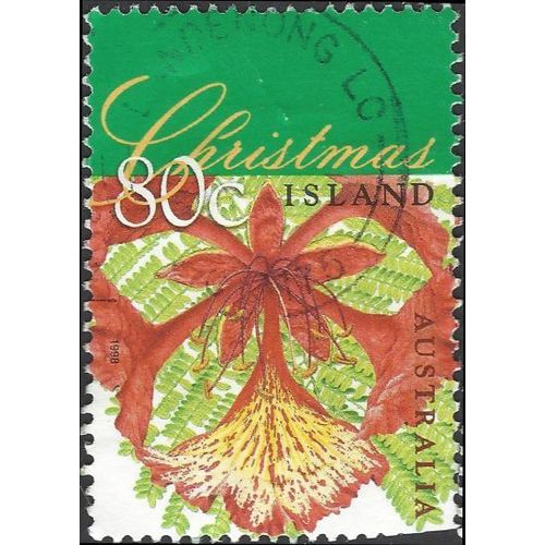 AUSTRALIA, FLOWER, Flame Tree, green 1998, 80c, #3