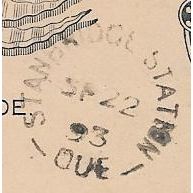 Stanbridge Station, Quebec split ring cancel, 1893,