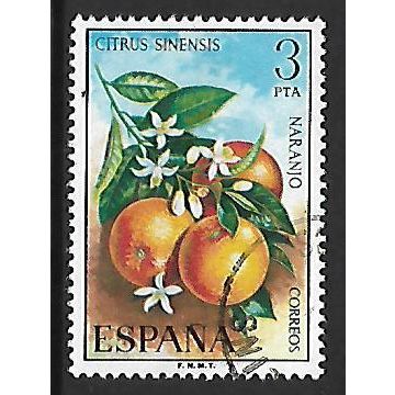 SPAIN 1975 SPANISH FLORA ORANGES SG2301 FINE USED