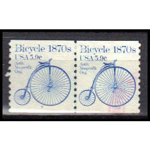 Used 1901 5.9c Bicycle Very Fine CNP Left 3 PA0373