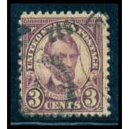 Used 635 3c Abraham Lincoln Barely Clears M09875