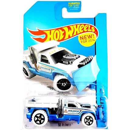 Hot Wheels - So Plowed: HW City 2014 - HW Rescue #50/250 *White & Blue Edition*