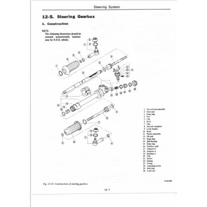 Subaru 1800 4WD MV Engine And Body Service Manual Supplement 80 G119DEA Reprint