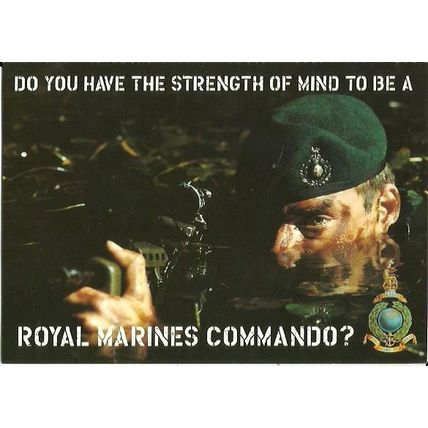 Advertising ROYAL MARINES COMMANDO Postcard (Royal Marines)