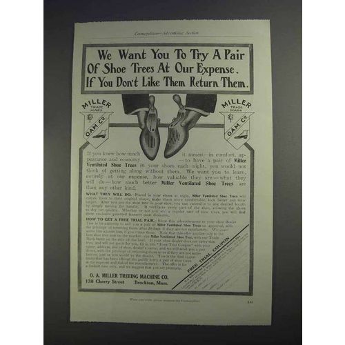 1912 O.A. Miller Treeing Machine Ad - Try a Pair