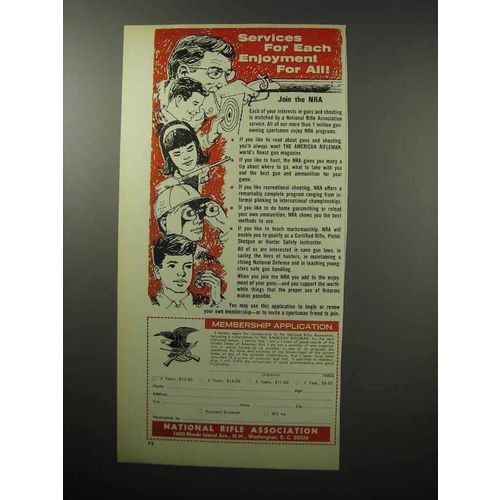 1970 National Rifle Association NRA Ad - Enjoyment