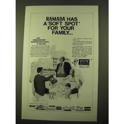 1970 Ramada Inn Ad - A Soft Spot for Your Family