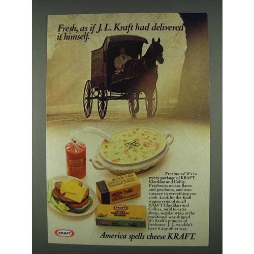 1978 Kraft Cheese Ad - Delivered It Himself