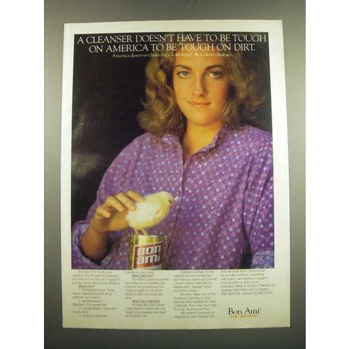 1983 Bon Ami Cleanser Ad - Doesn't Have to be Tough on America