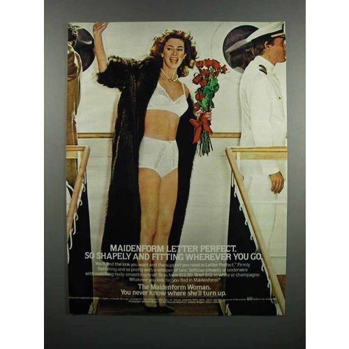 1983 Maidenform Letter Perfect Bras and Bikinis Ad