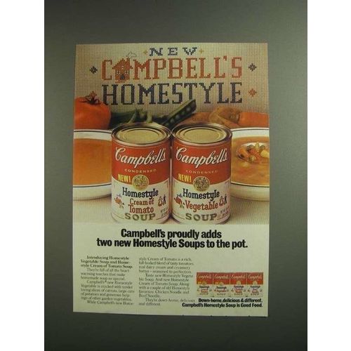 1984 Campbell's Homestyle Soup Ad - Proudly Adds