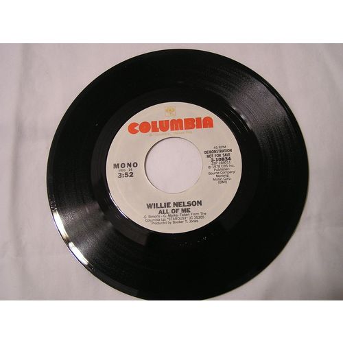 Willie Nelson Promo 45-ALL OF ME STEREO/MONO
