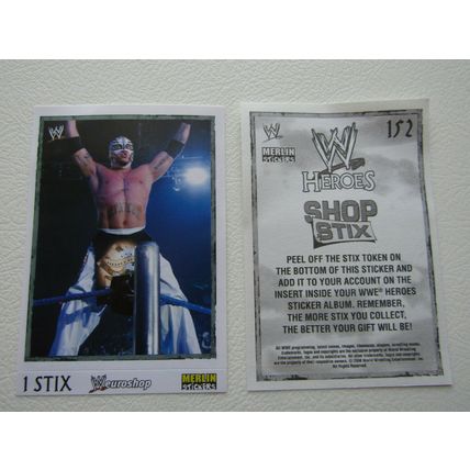 Topps - Merlin 2008 WWE Heroes Wresting Stickers 1-216 & P1-P15 Variants (EB2)