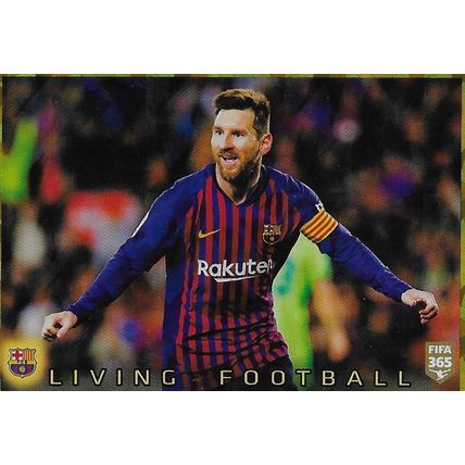 Panini's FIFA 365 2020 (Blue) Sticker: No.100 - FC Barcelona Living Football