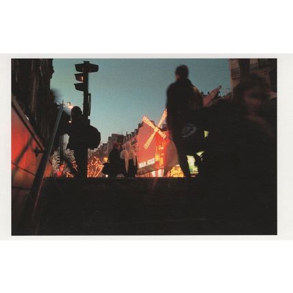 Moulin Rouge Night Illuminations Place Blanche Award Postcard
