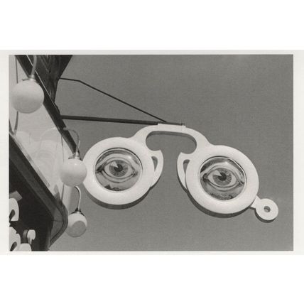 Eyes In The Sky Paris French 1930s Floating Spectacles Glasses Postcard
