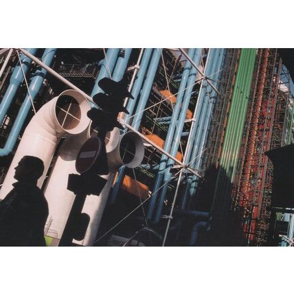 Paris French Centre Georges Pompidou Library Opening Aerial Postcard