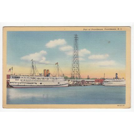 Port of Providence Rhode Island Postcard RI USA