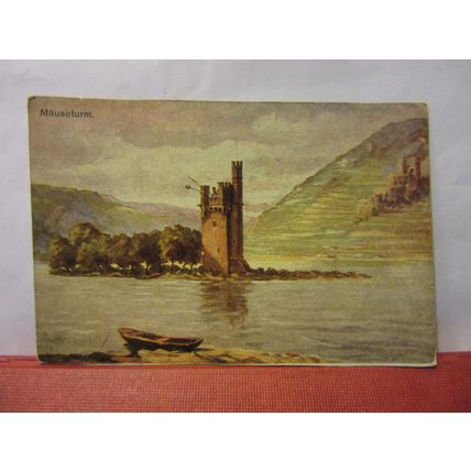 MAUSETURM, GERMANY unused antique postcard /