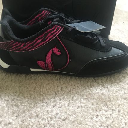 Baby Phat Girls Black Pink Casual Sneakers Shoes Low Top Choose Your Size