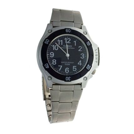 NEW ILLUMINATION Casio Black Dial Men Wristwatch Watch MW58D-1BV Water Resistant
