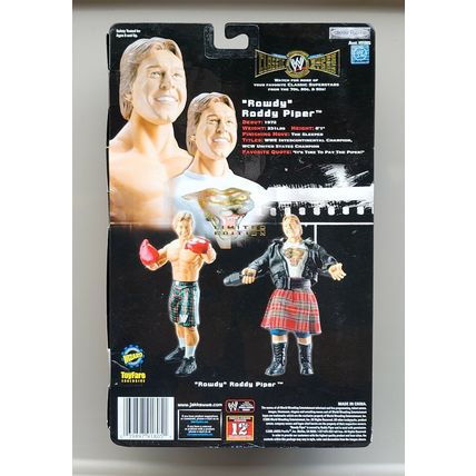 wwe wwf ljn classic superstars toyfare 1 of 3000 roddy piper wrestling figure