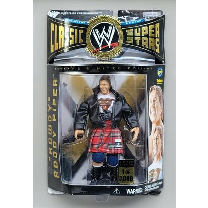 wwe wwf ljn classic superstars toyfare 1 of 3000 roddy piper wrestling figure