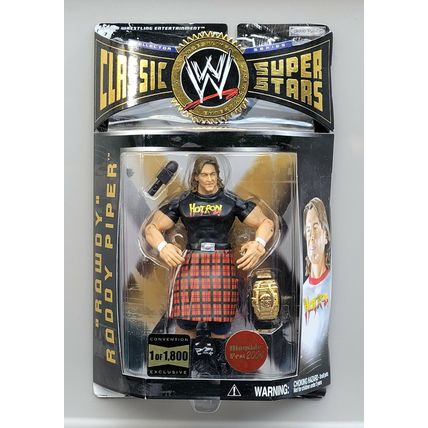 wwe wwf ljn classic superstars 2004 convention exclusive 1 of 1800 roddy piper