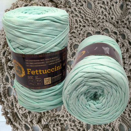 Lion Brand Fettuccini Yarn Bundle of 2 , 25.8oz Lot #61