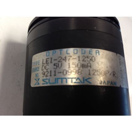 SUMTAK LEI-247-1250 OPTCODER ROTARY ENCODER, 9211-0998 1250P 5 VDC,150mA,DH