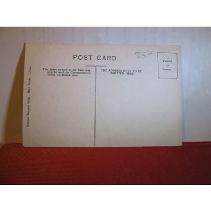 DOVER CASTLE, KENT unused antique postcard by The General Bargain Shop, Dover =