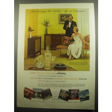 1959 Schenley Golden Age Gin Advertisement - Leonard Warren