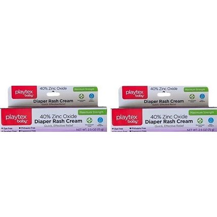 Playtex Baby Diaper Rash Cream Maximum Strength 2.5oz 2PK 12/26