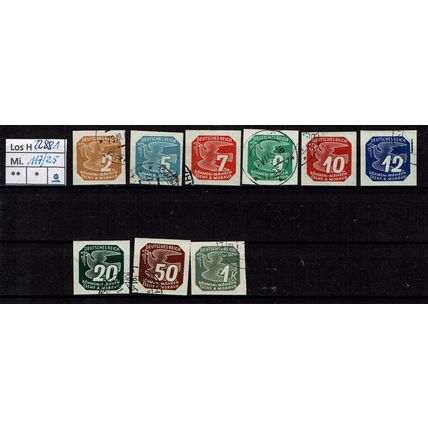 Los H22881: Böhmen & Mähren Mi. 117/25, gest.