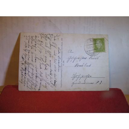 RHEINBERG, WESEL, GERMANY used vintage postcard 1932 pm =