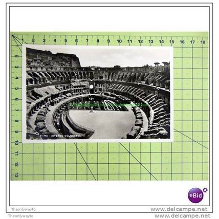 INTERNO COLOSSEO, ROMA (ROME), ITALY, Postcard