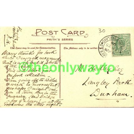 Oxford, Keble College founded, Oxon, Rare Frith Postcard 1908