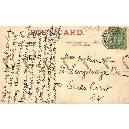 Napoli (Naples) Eruption Of Vesuvius In 1906, Italy, Very Rare Postcard, 1908
