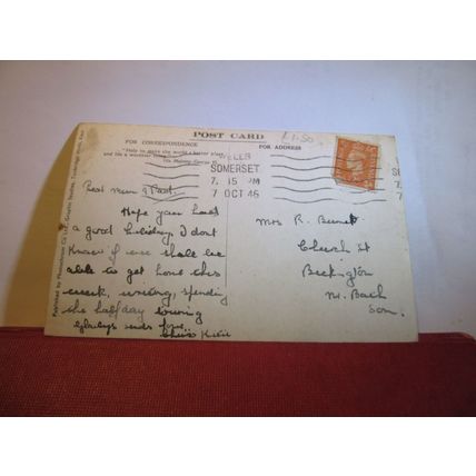 WITCH'S KITCHEN, WOOKEY HOLE CAVE, SOMERSET used postcard RP 1946 pm =