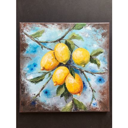 Oil Painting Still life Original Lemon Fruits Wallart
