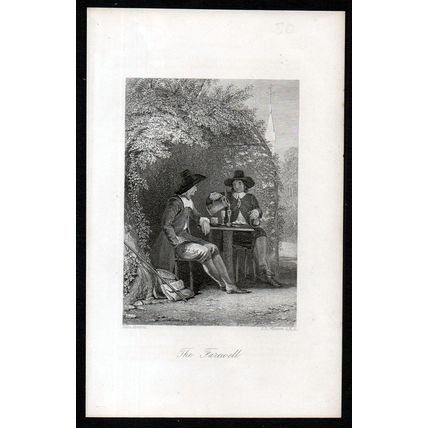 FAREWELL 1832 James Tibbits Willmore - John Absolon ANTIQUE ENGRAVING