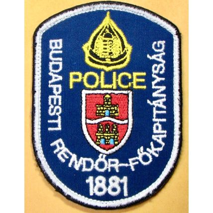 Budapest Police, Hungary. 3"X4". PP70.