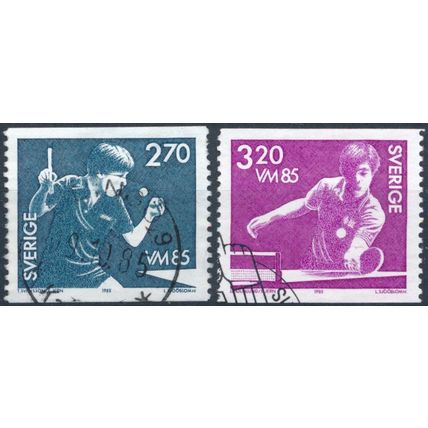 World Table Tennis Championship, Gothenberg - Sweden 1985 - F H - MiNr 1326/7