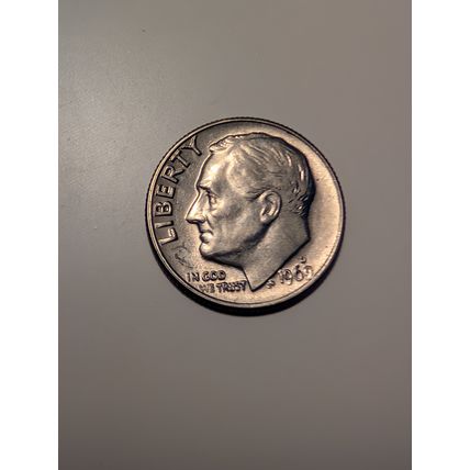 1969 d Roosevelt dime full date free shipping no reserve