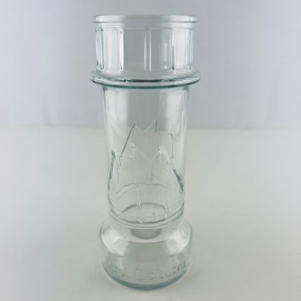 Red Lobster Lighthouse Embossed Tall Drinking Glass 7.5” 16 oz Heavy Clear