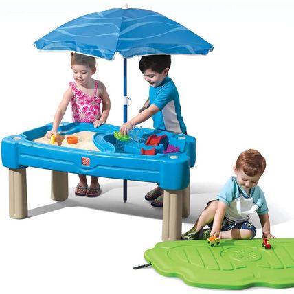 Step2 Cascading Cove Sand and Water Table, Kids Activity Sensory Playset, Comes